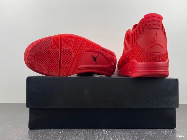 Bmlin Shoes Red Jordan Retro 4 Flyknit AQ3559-600 0709